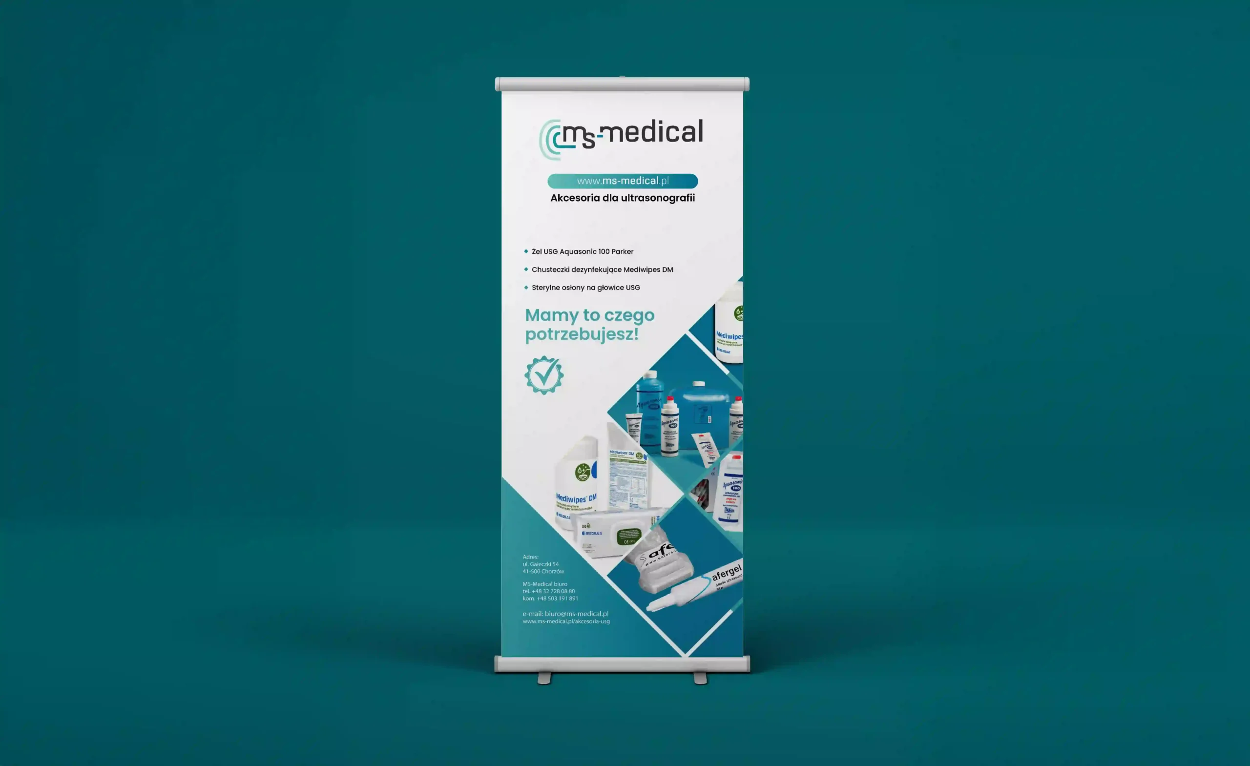 rollup - wykonany przez magma studio dla msmedical
